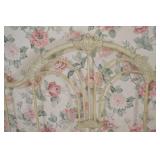 Vintage Ornate Cast Iron Bed Frame with Tall Posts