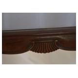 Carved Wood Dining or Hall Table, 48in x 20in x 29in