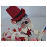 Annalee Collectible Felt Mouse and Rabbit Dolls Lot - Various Themes