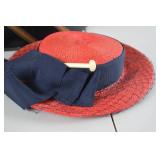 Vintage Beresford and Red Straw Hats with Gwenn Pennington Hat Box