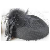 Michael Howard Black Wool Feather Hat with Harold Minneapolis Box