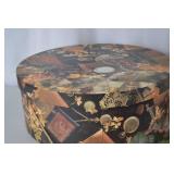Vintage Floral and Straw Hats with Three Decorative Hat Boxes