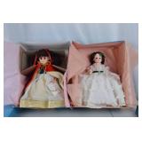 Madame Alexander Doll Lot: Snow White 1557 & Scarlett 1590 in Boxes