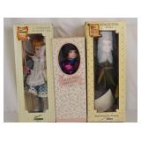 Seymour Mann & Collector Porcelain Dolls in Boxes - Lot of 3