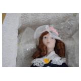 Franklin Mint The Strawberry Girl Collector Doll with Box and COA