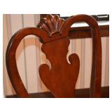 Traditional Cherry Dining Table with 4 Upholstered Chairs
