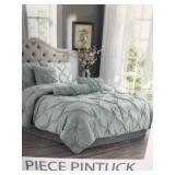 Swift Home Floral Pintuck Comforter Set