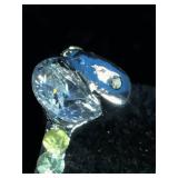 3 Stainless Steel Cubic Zirconia Rings Size 7