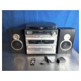 Trexonic 3-Speed Turntable with CD Player and Dual Cassette