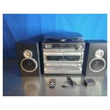 Trexonic 3-Speed Turntable with CD Player and Dual Cassette