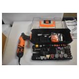 WEN 23190 1.3-Amp Variable Speed Steady-Grip Rotary Tool with 190-Piece Accessory Kit, Flex Shaft, and Carrying Case