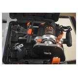 WEN RT6033 15-Amp Variable Speed Plunge Woodworking Router Kit with Carrying Case and Edge Guide