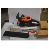 WEN 40417 40V Max Lithium Ion 16-Inch Brushless Chainsaw with 4Ah Battery and Charger
