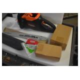 WEN 40417 40V Max Lithium Ion 16-Inch Brushless Chainsaw with 4Ah Battery and Charger
