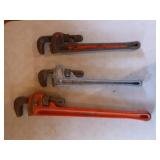 3 Pipe Wrenches