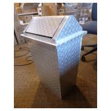 Diamond Plate Trash Can