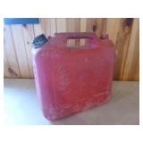 2 Plastic Gas Cans (One with Nozzle)
