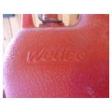 2 Plastic Gas Cans (One with Nozzle)