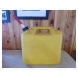 2 Plastic Gas Cans (One with Nozzle)