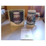 6 Budweiser Holiday Beer Steins