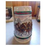 6 Budweiser Holiday Beer Steins