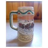 6 Budweiser Holiday Beer Steins