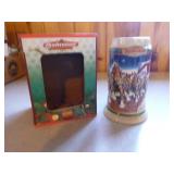 6 Budweiser Holiday Beer Steins