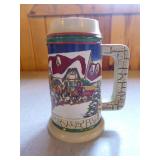 6 Budweiser Holiday Beer Steins
