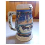 6 Budweiser Holiday Beer Steins