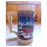 6 Budweiser Holiday Beer Steins