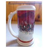 6 Budweiser Holiday Beer Steins