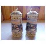 6 Terry Redline Beer Steins