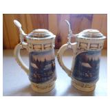 6 Terry Redline Beer Steins