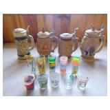 Avon Beer Steins and Shot Glasses