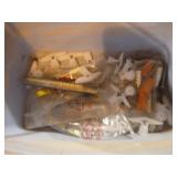Assorted Fasteners and Saw Blades and Grinding Wheels