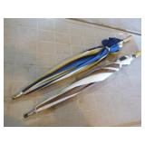 2 Umbrellas and Bicycle Helmet