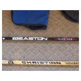 Hockey Sticks and Disc Golf Bags