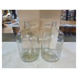 2 Glass Carboy Bottles