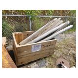 13 Wooden Posts in Crate
