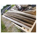 13 Wooden Posts in Crate