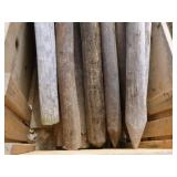 13 Wooden Posts in Crate
