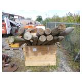 13 Wooden Posts in Crate