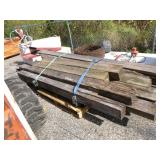 Lot of Wooden Posts