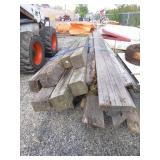 Lot of Wooden Posts