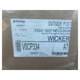 PLY GEM Pallet of 15 Boxes of- 3 in. x 3/4 in. White Outside Corner Post (10 Pieces Per Box)