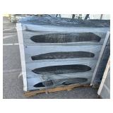 TAMKO Pallet of 12 Cartons of- CoolRidge 14.75 in. x 48 in. Black Polypropylene Ridge Vent with External Baffles (12 pcs per carton)