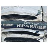 TAMKO Lot of 42 Bundles of- 12-1/4x12 Hip & Ridge (26 shingles per bundle)- Rustic Black