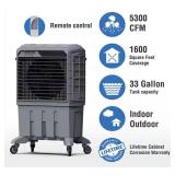 BONAIRE DURANGO Lot of 2- 5300 CFM 3-Speed Portable Evaporative Coolers for 1600 sq. ft.