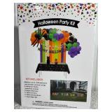 Lot of 2 Happy Halloween Theme Party Decoration Kit (Arch, Banners, Table Decor, Yard) - NIB