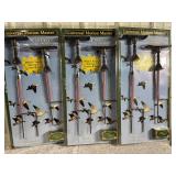 Lot of 3 Universal Motion Master Snow & Blue Geese Shell Decoys